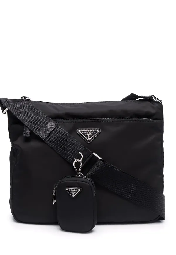 Prada Re-Nylon axelväska - Svart