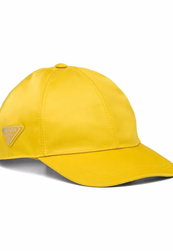 Prada Re-Nylon basebollkeps - Gul