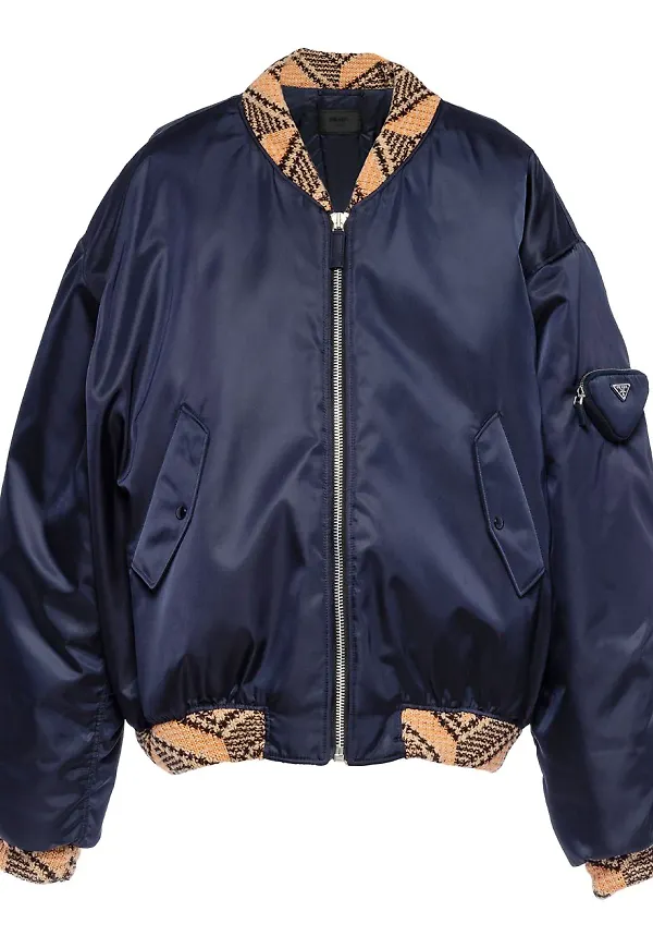 Prada Re-Nylon bomberjacka - Blå