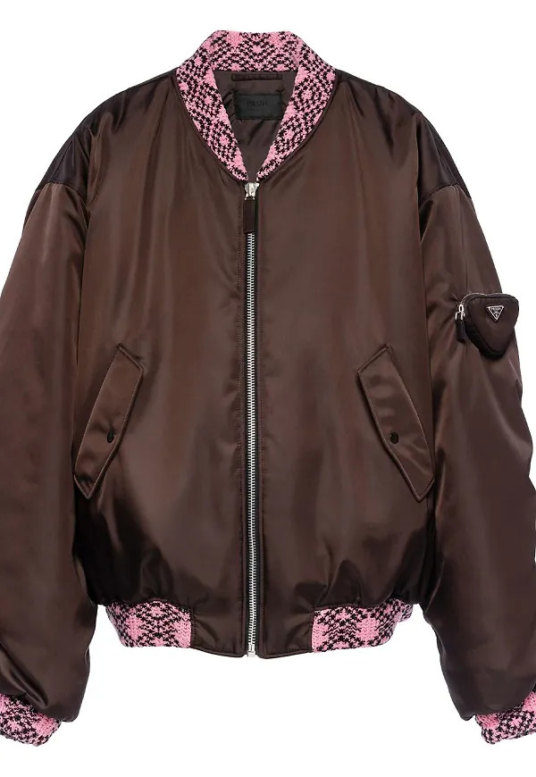 Prada Re-Nylon bomberjacka - Brun
