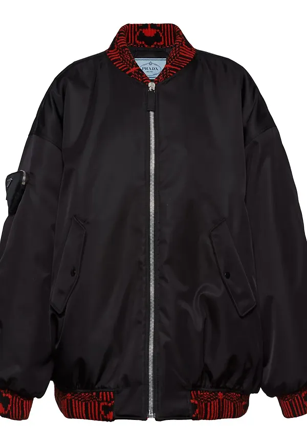 Prada Re-Nylon bomberjacka - Svart
