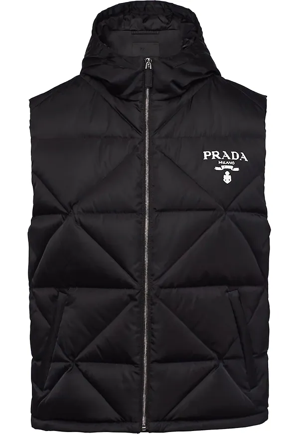 Prada Re-Nylon dunväst - Svart