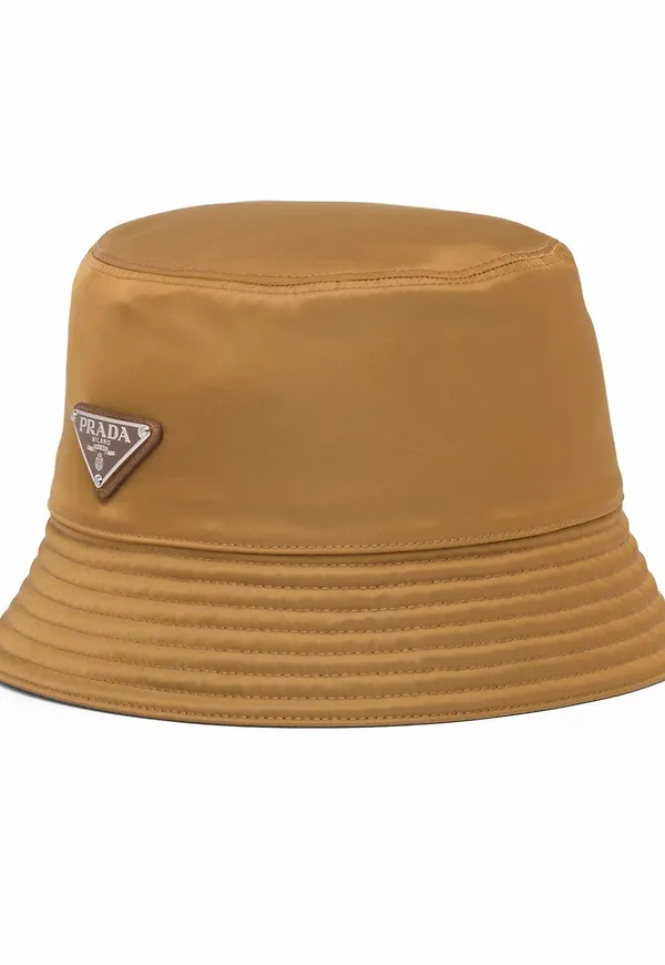 Prada Re-Nylon fiskehatt - Brun