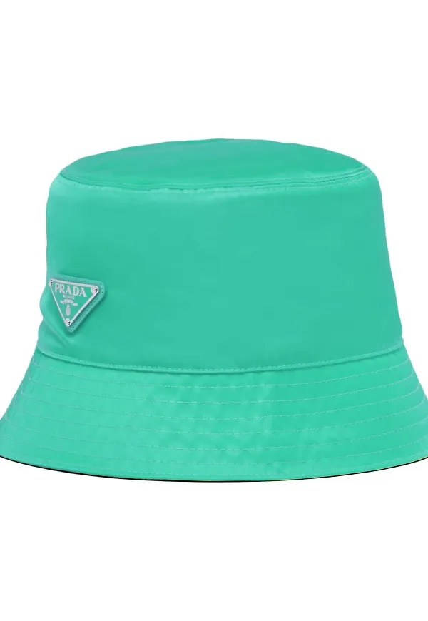 Prada Re-nylon fiskehatt - Grön