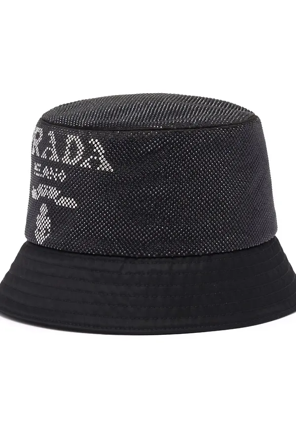 Prada Re-Nylon fiskehatt - Svart