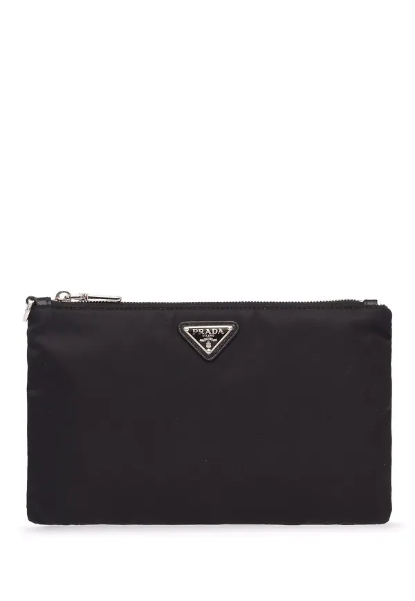 Prada Re-Nylon pouch - Svart
