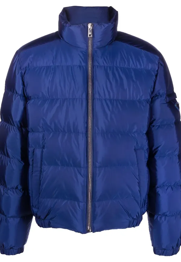 Prada Re-Nylon puffjacka - Blå