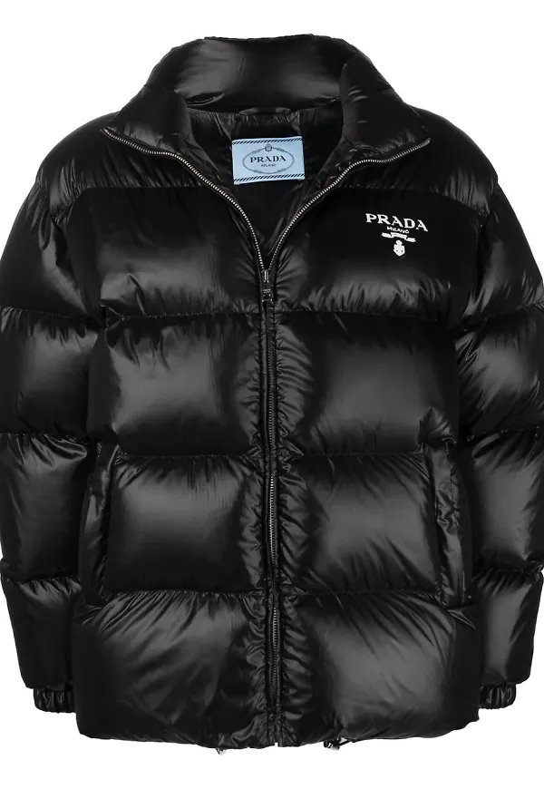 Prada Re-Nylon puffjacka - Svart