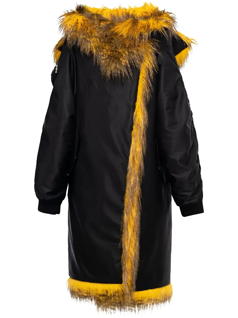 Prada Re-Nylon regnkappa i oversize-modell - Svart