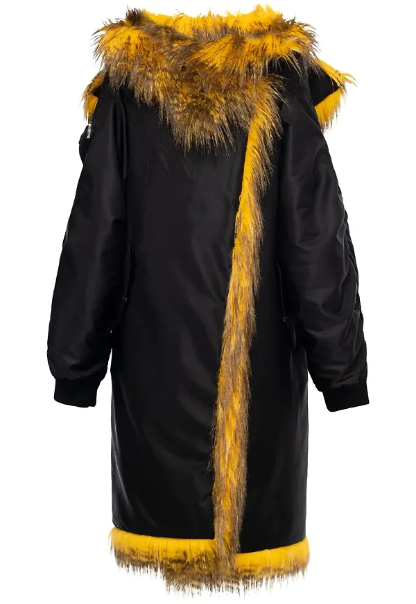 Prada Re-Nylon regnkappa i oversize-modell - Svart
