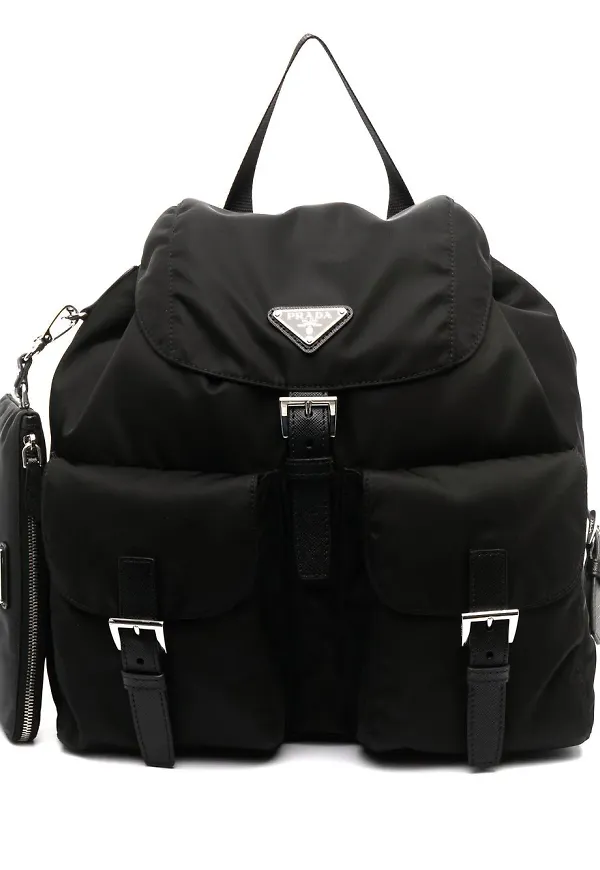 Prada Re-Nylon ryggsäck - Svart