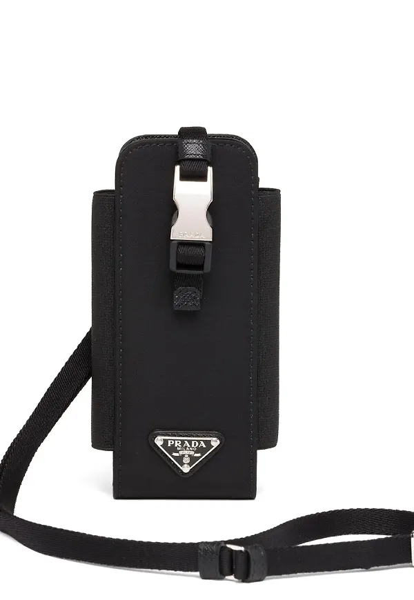 Prada Re-Nylon telefonfodral - Svart