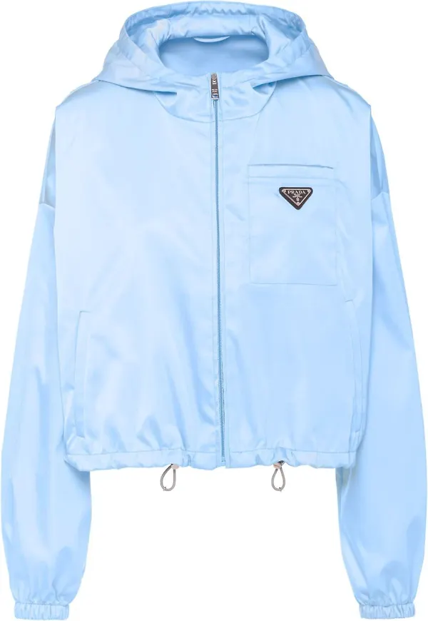 Prada Re-Nylon vadderad jacka - Blå