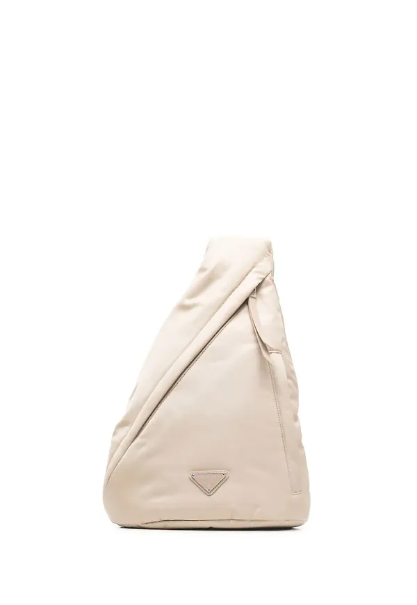 Prada Re-Nylon vadderad ryggsäck - Neutral