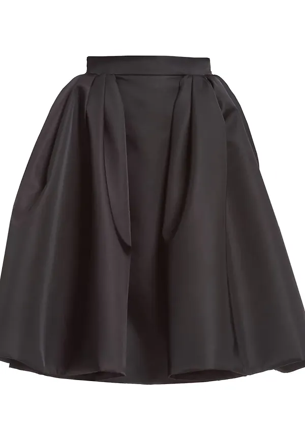 Prada Re-Nylon vid kjol i gabardin - Svart