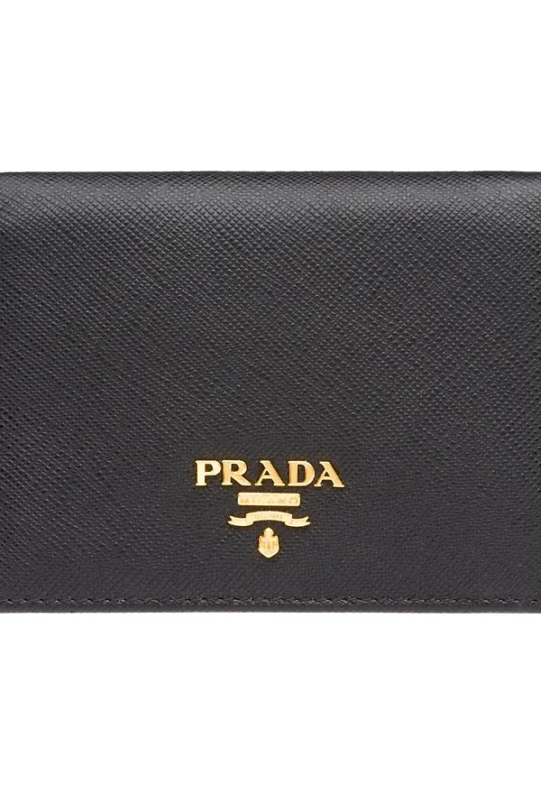 Prada Saffiano liten plånbok - Svart
