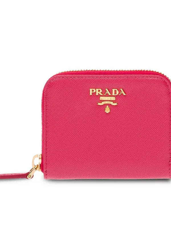 Prada Saffiano läderportmonnä - Rosa
