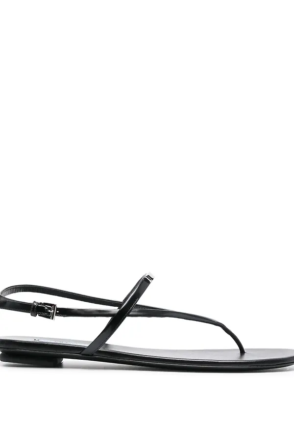 Prada sandaler med logotypplakett - Svart