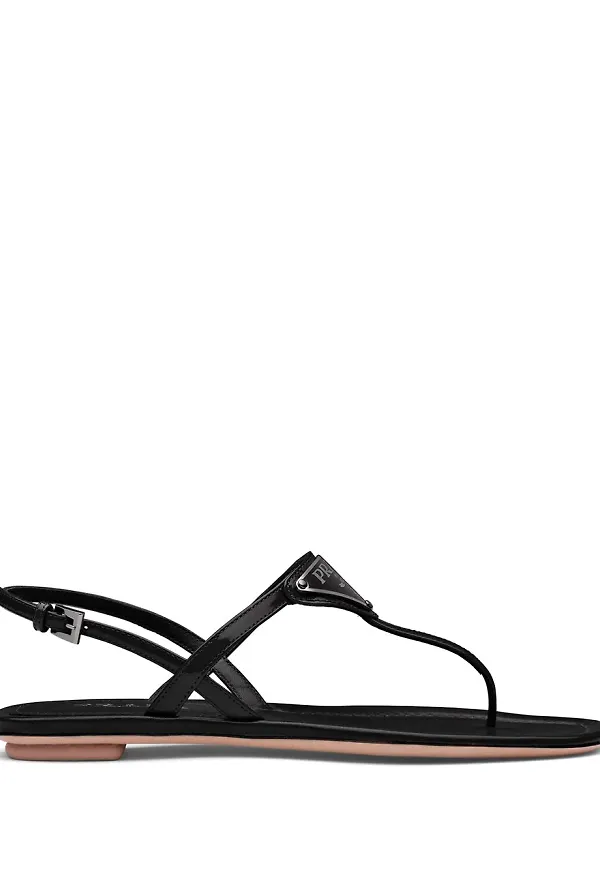 Prada sandaler med remmar - Svart
