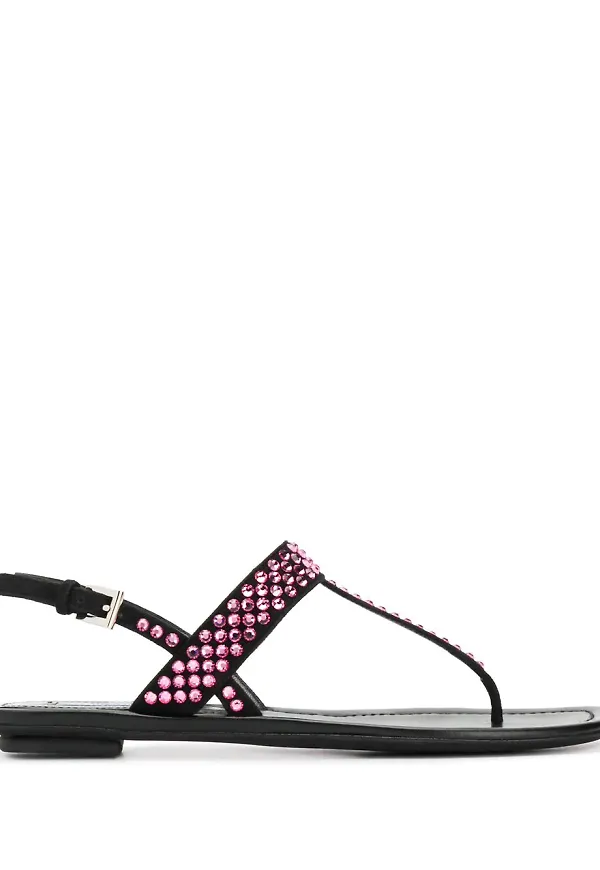 Prada sandaler med strass - Svart