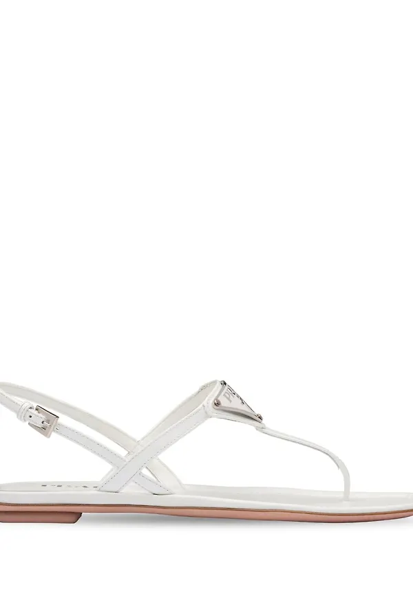 Prada sandaler med tårem - Vit