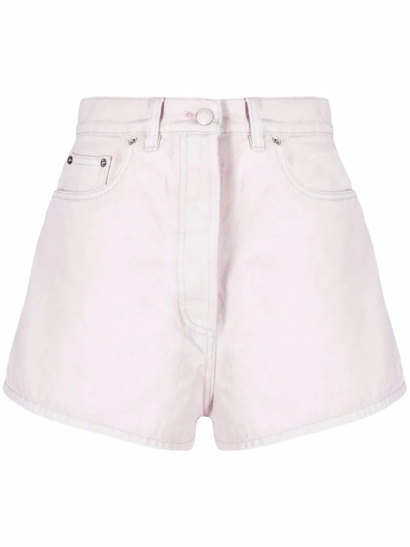 Prada shorts med hög midja - Rosa