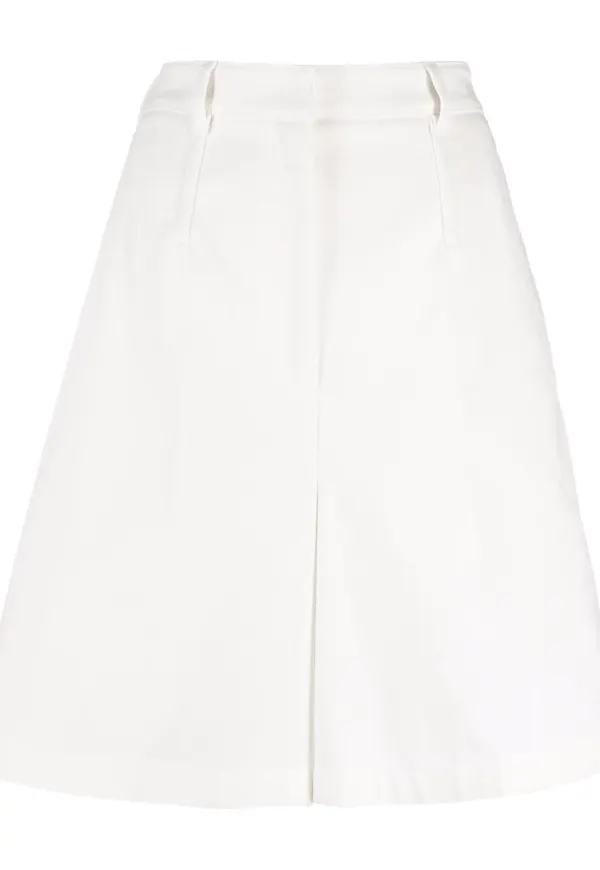 Prada shorts med triangelformad logotyp - Vit