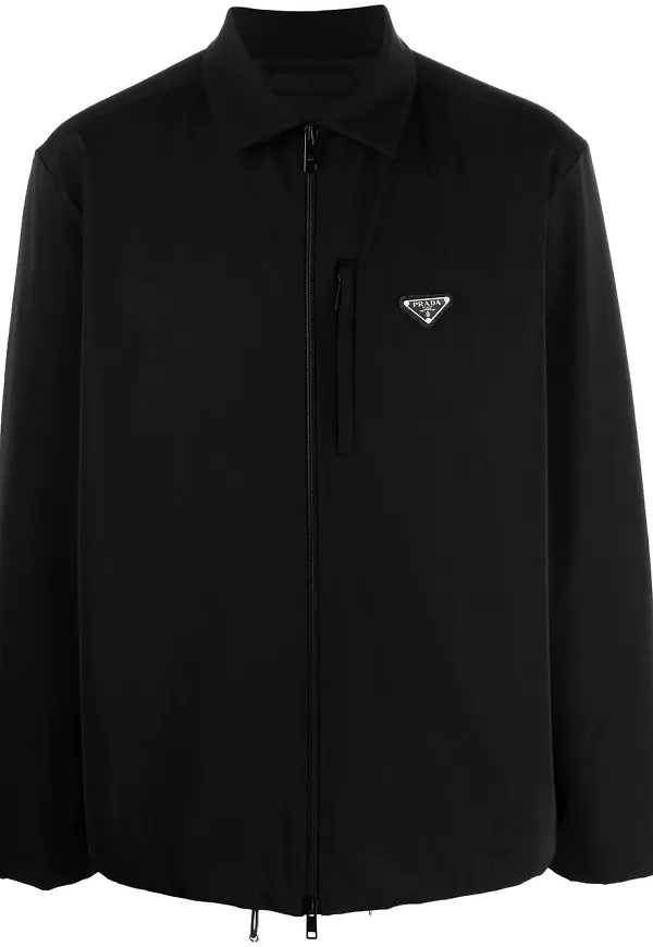 Prada skjorta med dragkedja - Svart