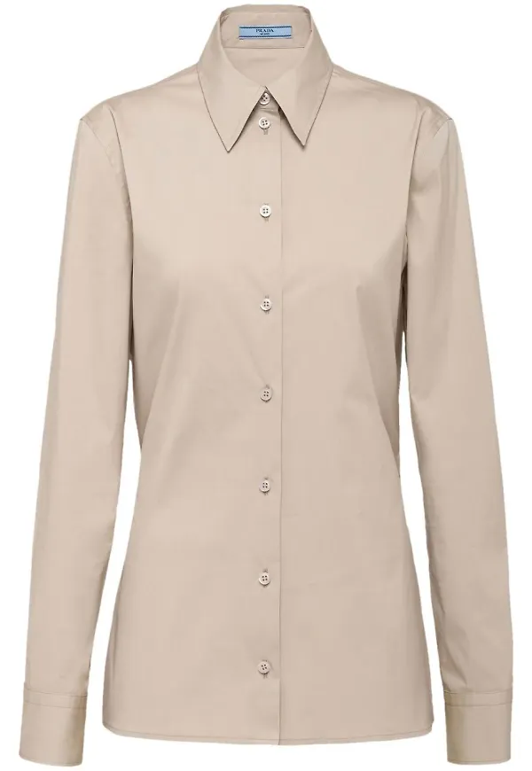 Prada skjorta med knäppning - Neutral
