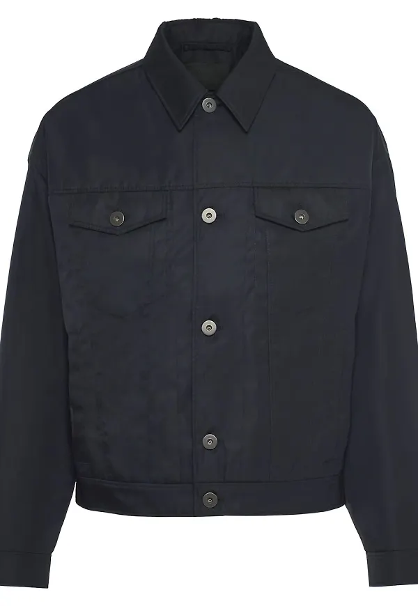 Prada skjortjacka i nylon - Svart