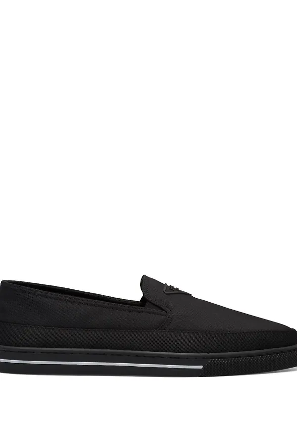 Prada slip on-sneakers - Svart
