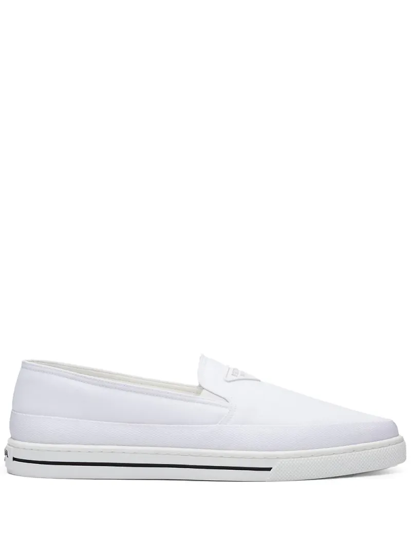 Prada slip on-sneakers - Vit