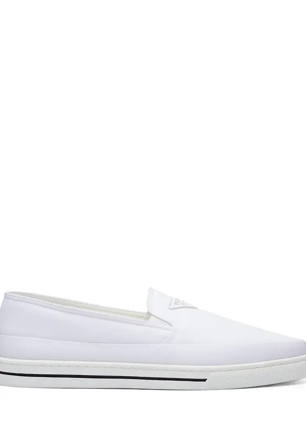 Prada slip on-sneakers - Vit