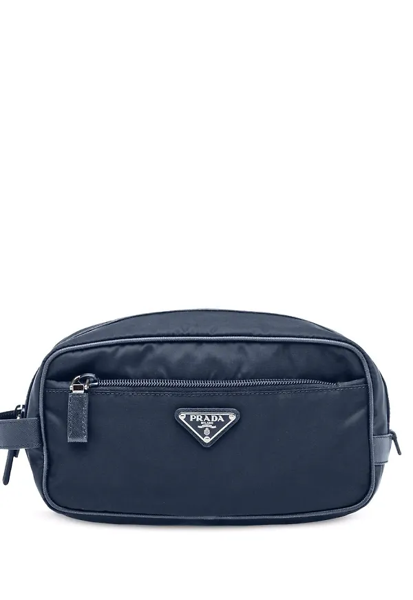 Prada sminkväska i nylon - Blå