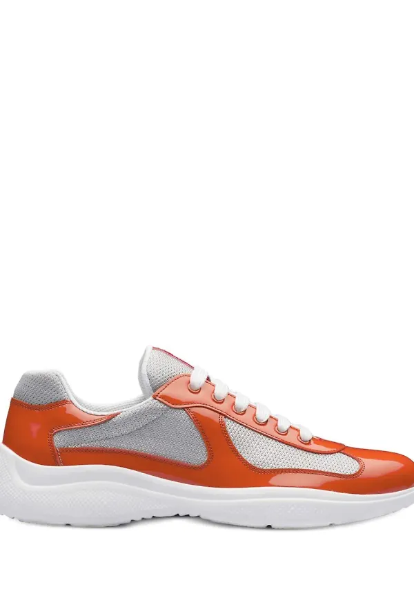 Prada sneakers med paneler - Orange