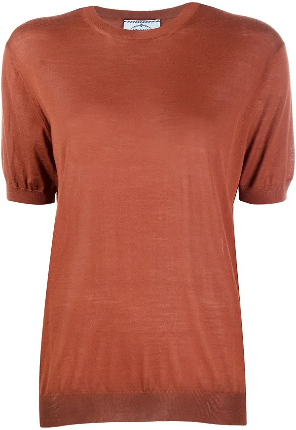 Prada stickad topp - Brun