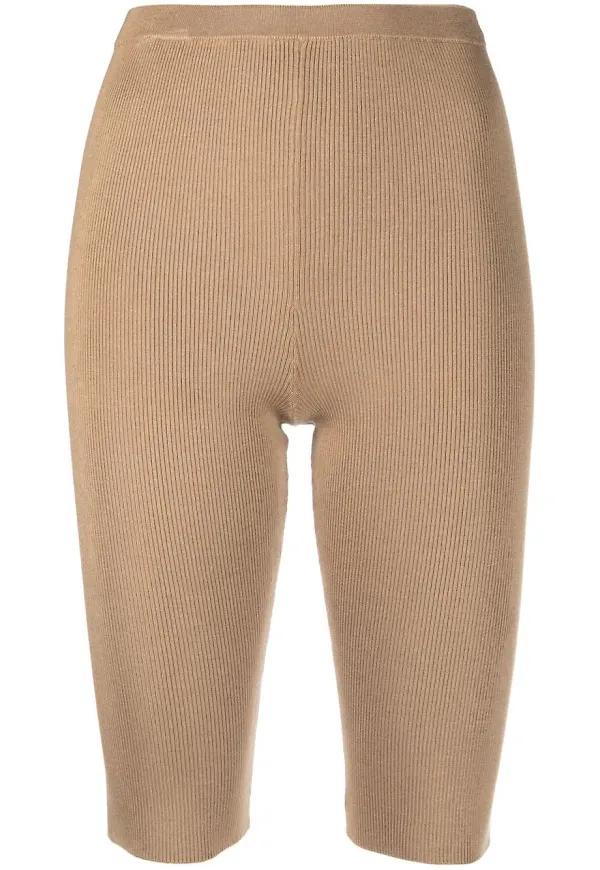 Prada stickade cykelbyxor - Neutral