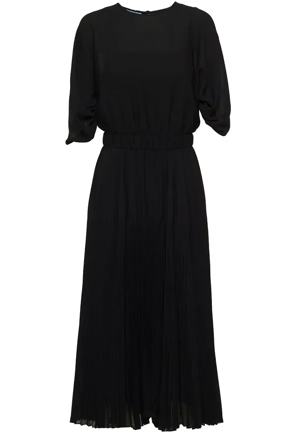 Prada Sunray pleated midi dress - Svart