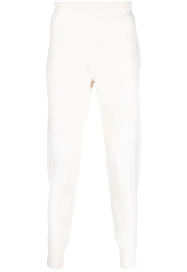 Prada sweatpants med triangelformad logotyp - Vit