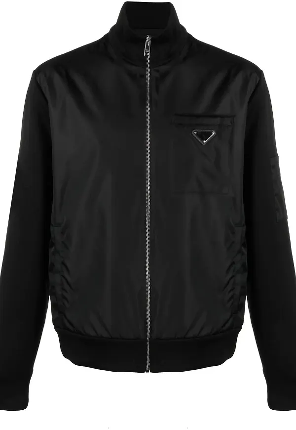 Prada sweatshirt med dragkedja - Svart