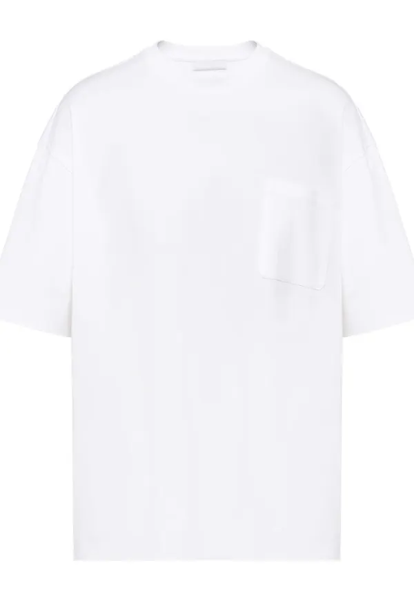 Prada t-shirt med bröstficka - Vit