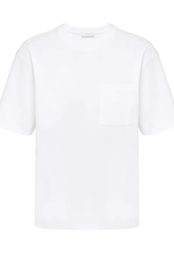 Prada t-shirt med bröstficka - Vit