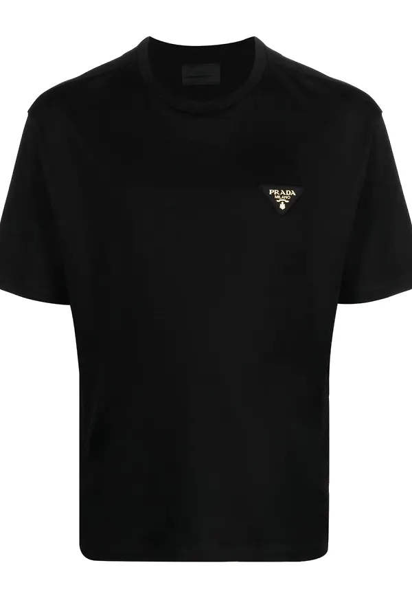 Prada t-shirt med logotyp - Svart