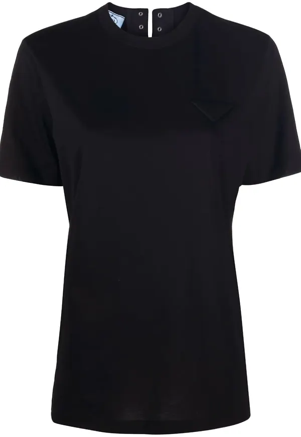 Prada t-shirt med snörning - Svart