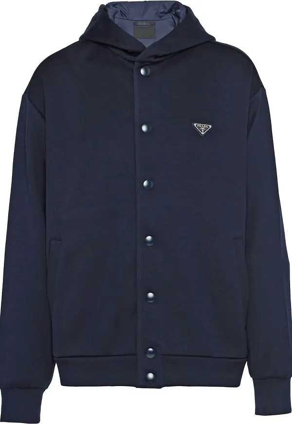Prada teknisk hoodie - Blå