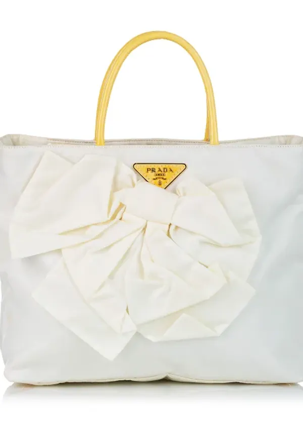 Prada Tessuto Bow Tote Bag