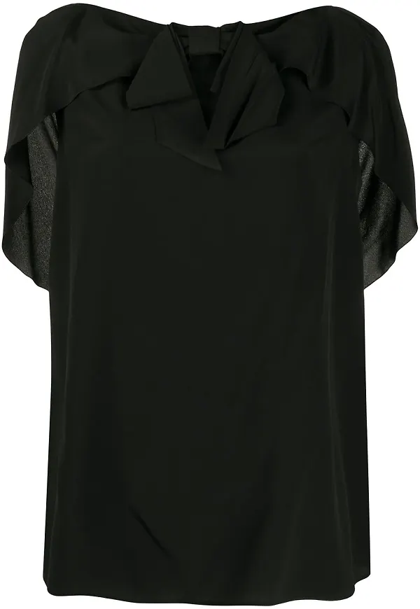 Prada topp med cape - Svart