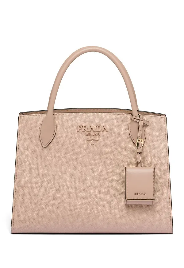Prada totebag i läder - Rosa