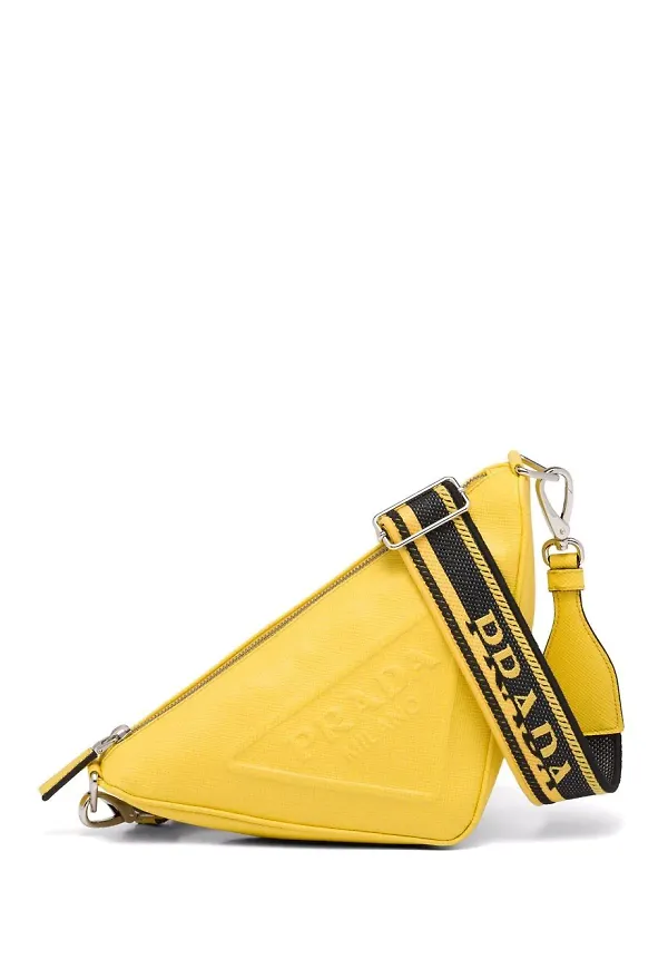 Prada triangelformad väska - Gul