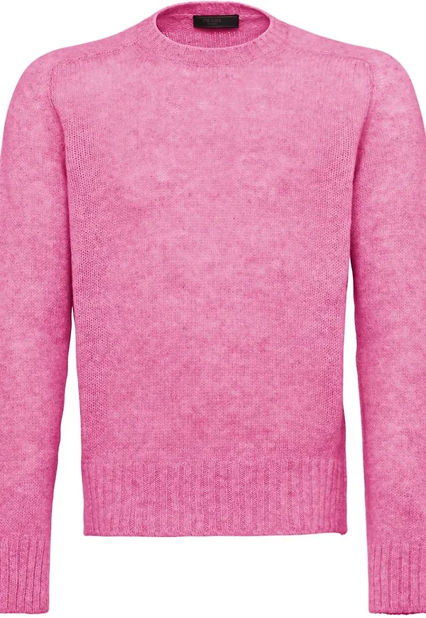 Prada tröja i shetlandsull - Rosa